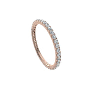 Alliance Gabriela diamants naturels ronds 0.50 carat or rose